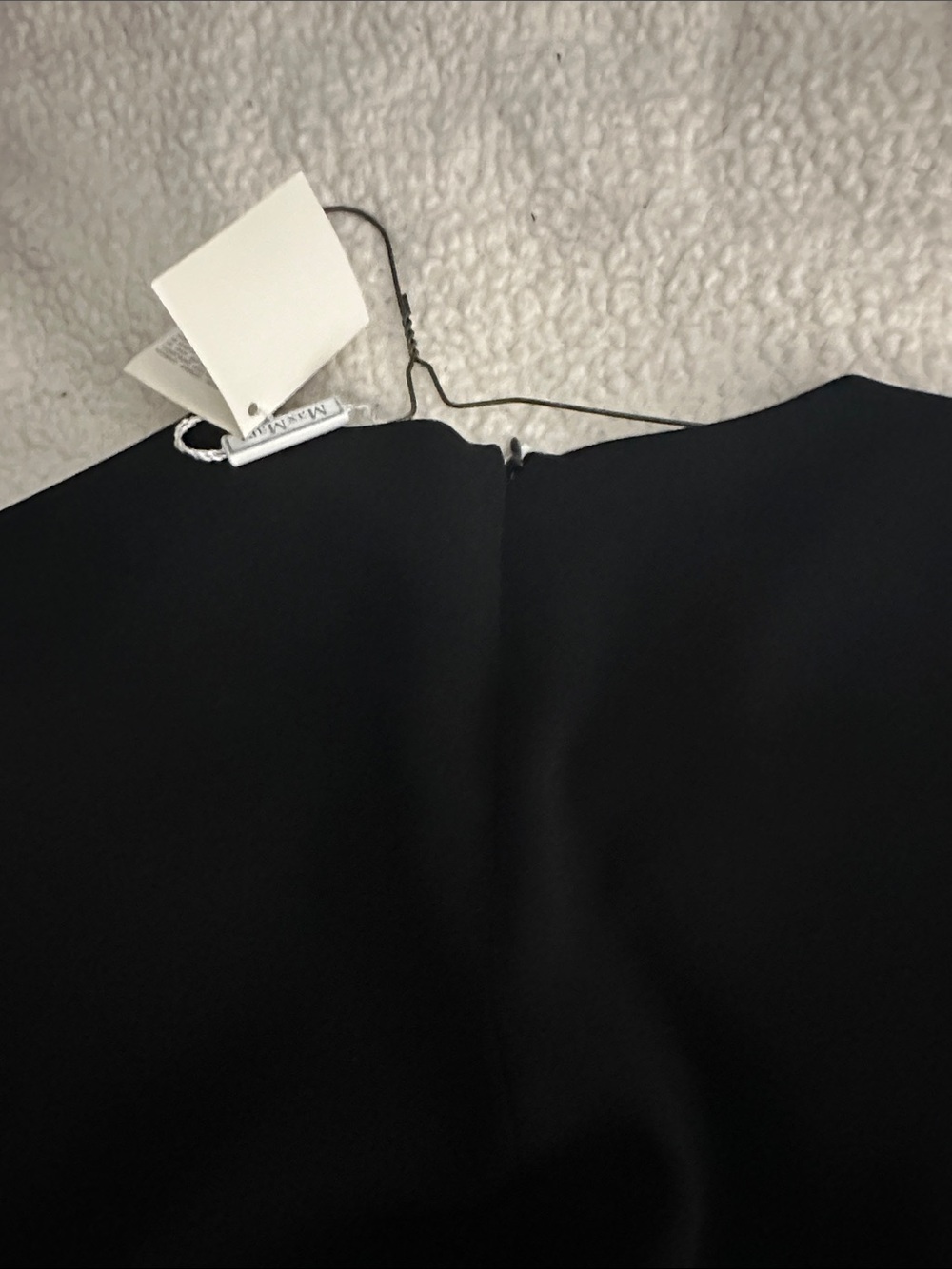 MaxMara Black Long-Sleeve Dress with Minimal Neckline - Picture 7 of 10